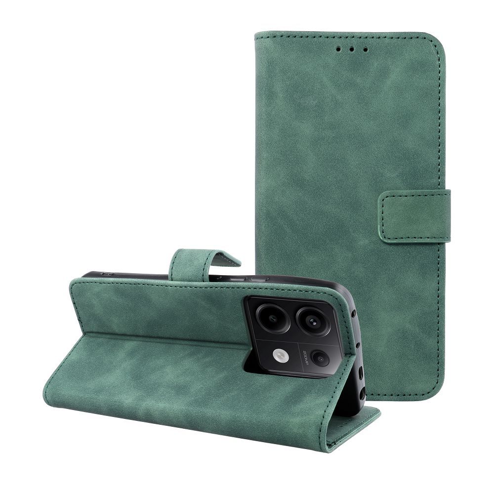Obal TENDER Book pre XIAOMI Redmi Note 13 Pro 5G zelený