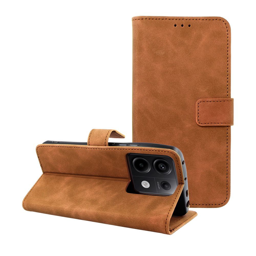 Obal TENDER Book pre XIAOMI Redmi Note 13 Pro 5G hnedý