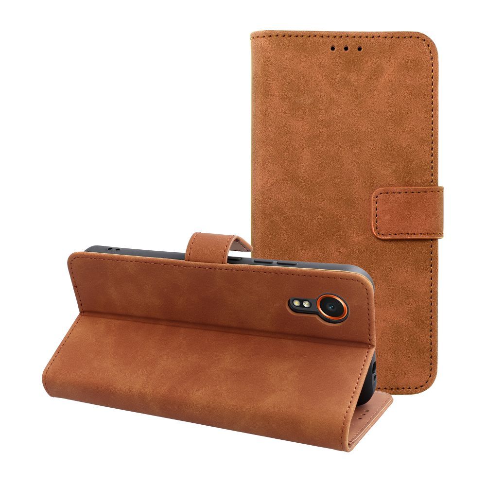 Obal TENDER Book pre SAMSUNG XCover 7 hnedý