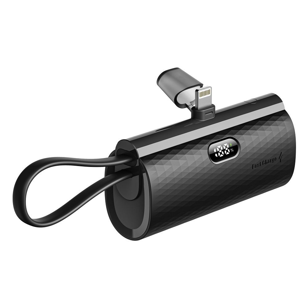 Powerbank FORCELL F-Energy Power Plug F5K3 5000 mAh pre Lightning PD20W čierna