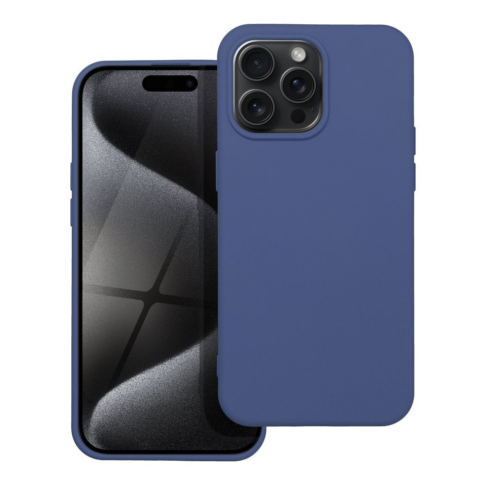 Moderný kryt SILICONE pre IPHONE 15 Pro Max modrý