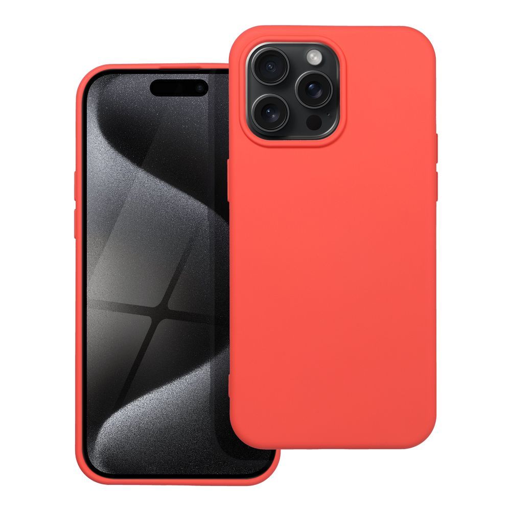 Moderný kryt SILICONE pre IPHONE 15 Pro Max broskyňový