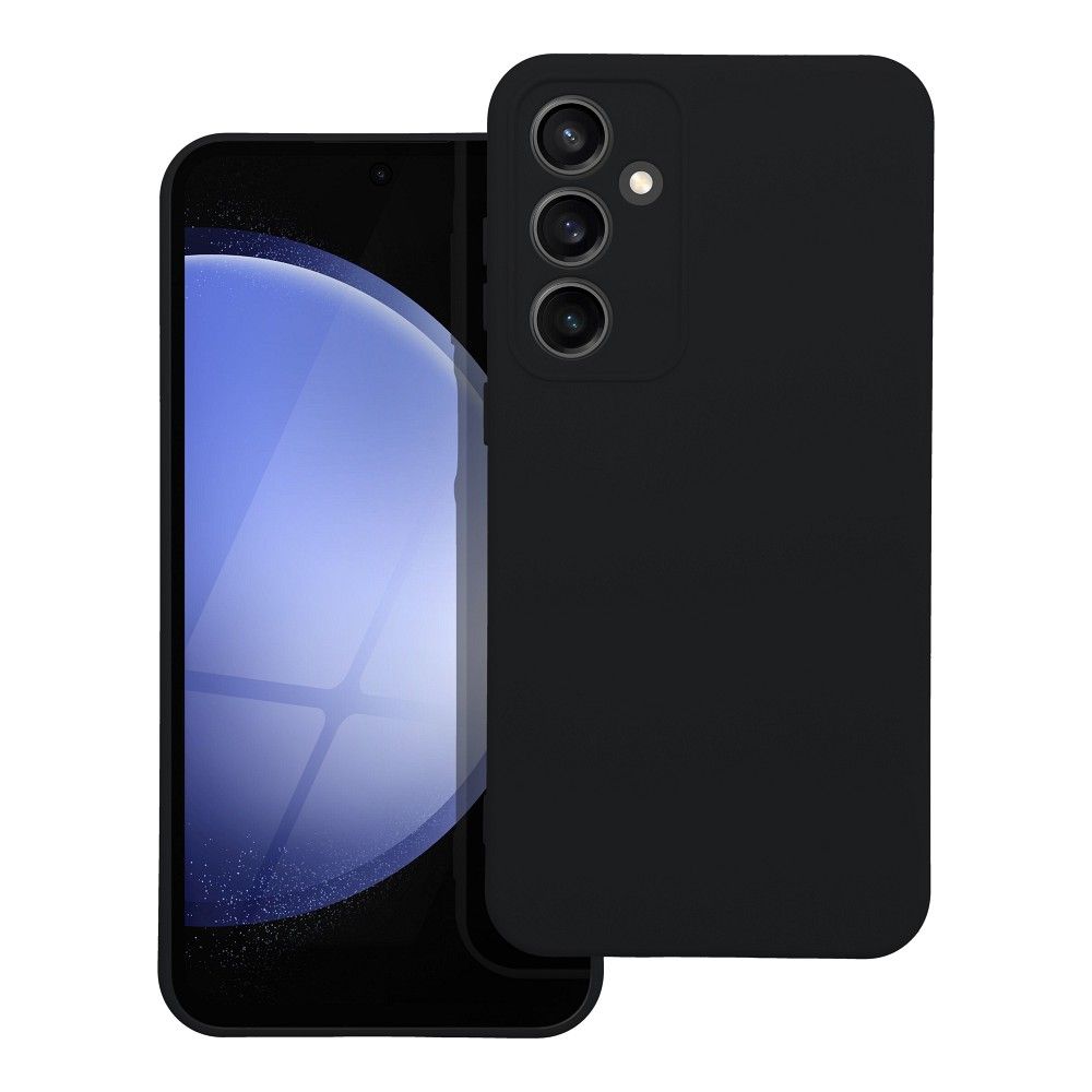 Moderný kryt SILICONE pre SAMSUNG S23 FE čierny