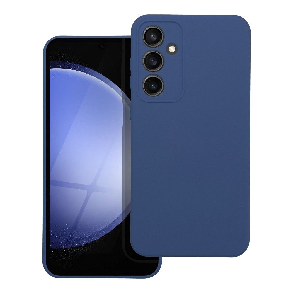Moderný kryt SILICONE pre SAMSUNG S23 FE modrý