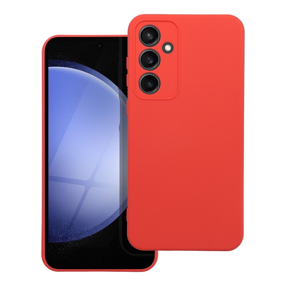 Moderný kryt SILICONE pre SAMSUNG S23 FE broskyňový