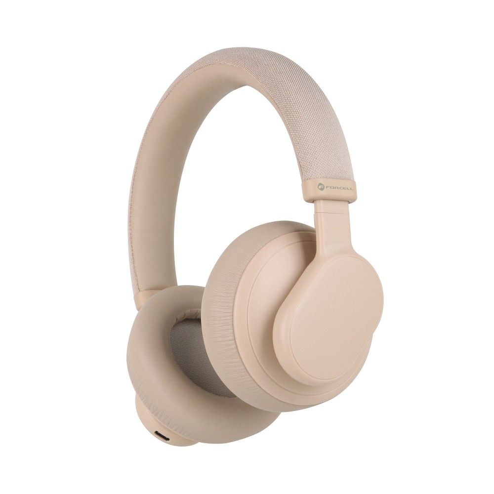 Bezdrôtové slúchadlá FORCELL F-AUDIO ANC Touch Beat ružové