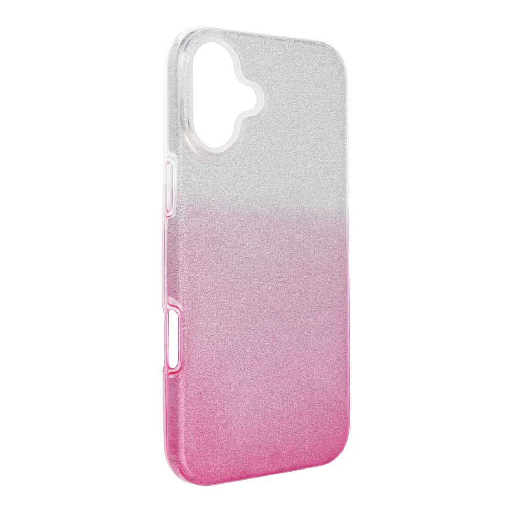 Kryt Case for iPhone 16 PLUS Shining transparent ružový