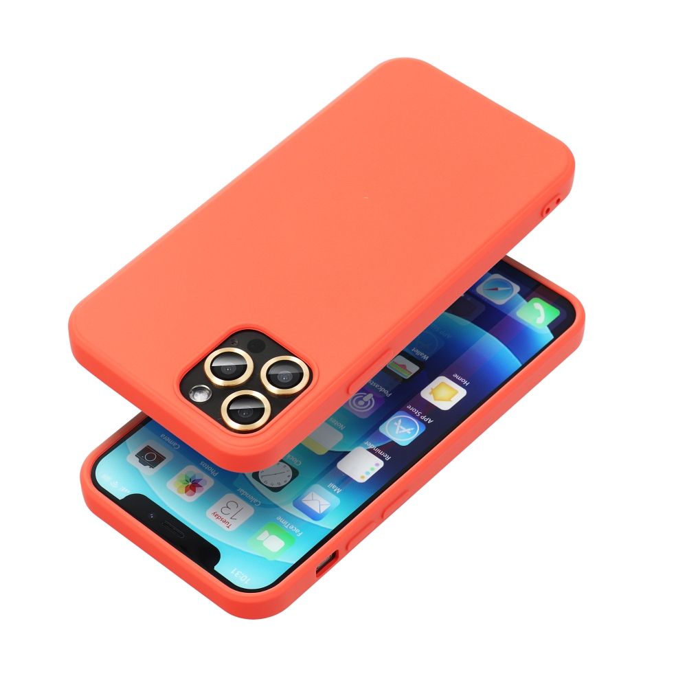 Moderný kryt Case for iPhone 16 PLUS Silicone broskyňový