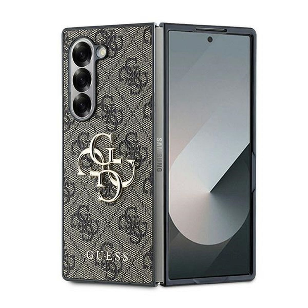 GUESS pre SAMSUNG Z Fold 6 GUHCZFD64GMGBR (PU 4G Leather Metal Logo) hnedé