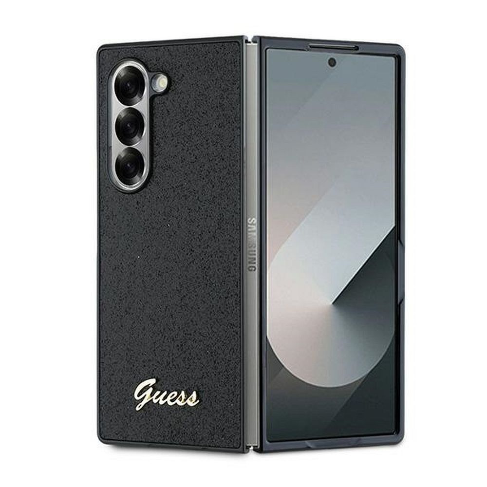 GUESS pre SAMSUNG Z Fold 6 GUHCZFD6HGGSHK (HC PU 4G Glitter Script) čierne