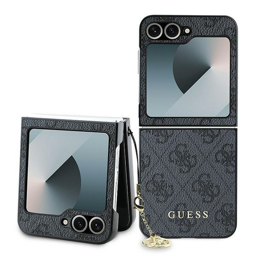 GUESS pre SAMSUNG Z Flip 6 GUHCZF6GF4GGR (HC PU 4G Charm) čierne