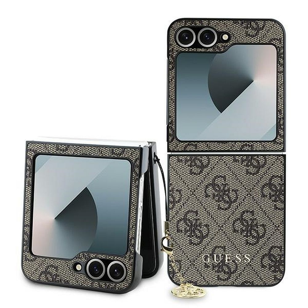 GUESS pre SAMSUNG Z Flip 6 GUHCZF6GF4GBR (HC PU 4G Charm) hnedé