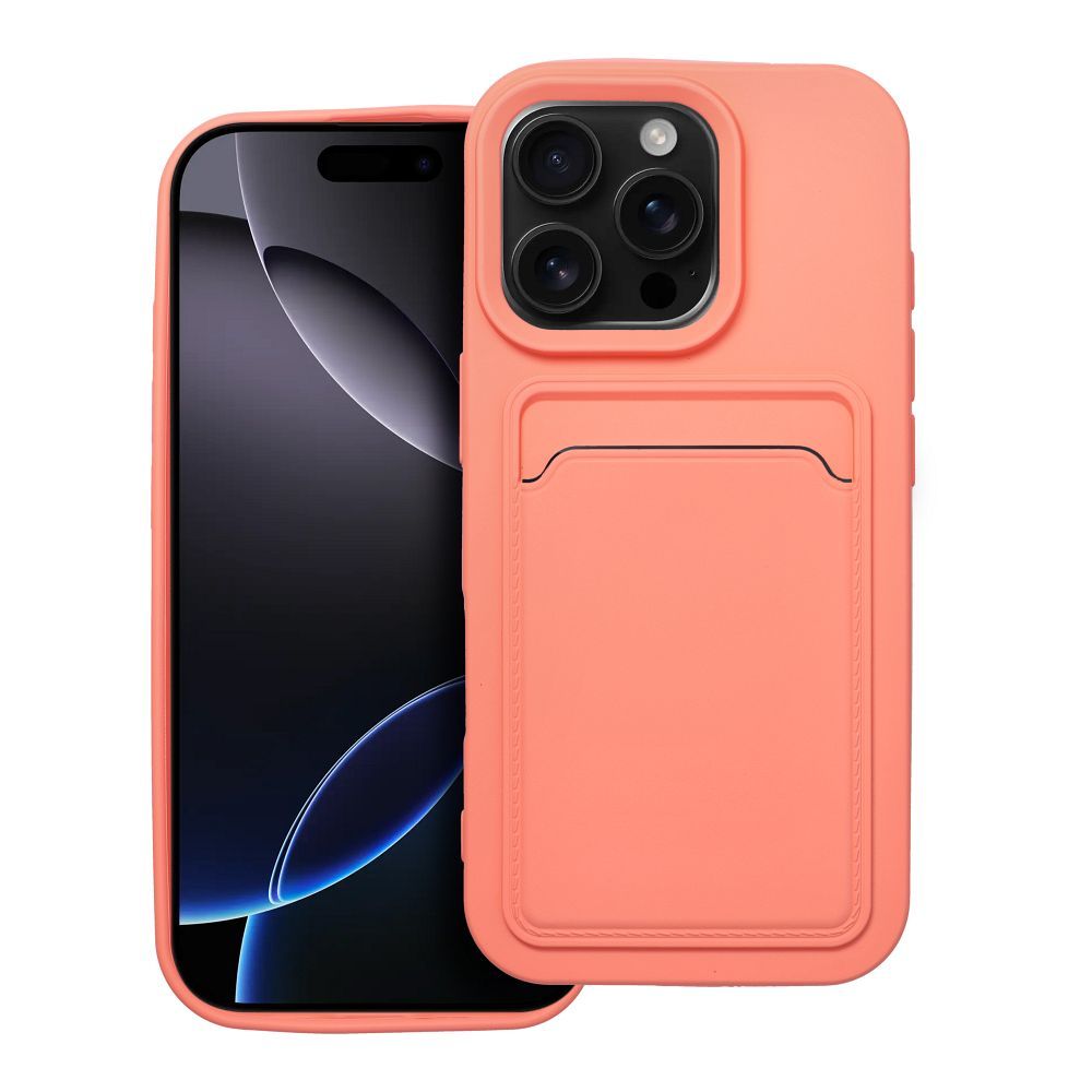 Puzdro CARD case pre IPHONE 16 Pro ružové
