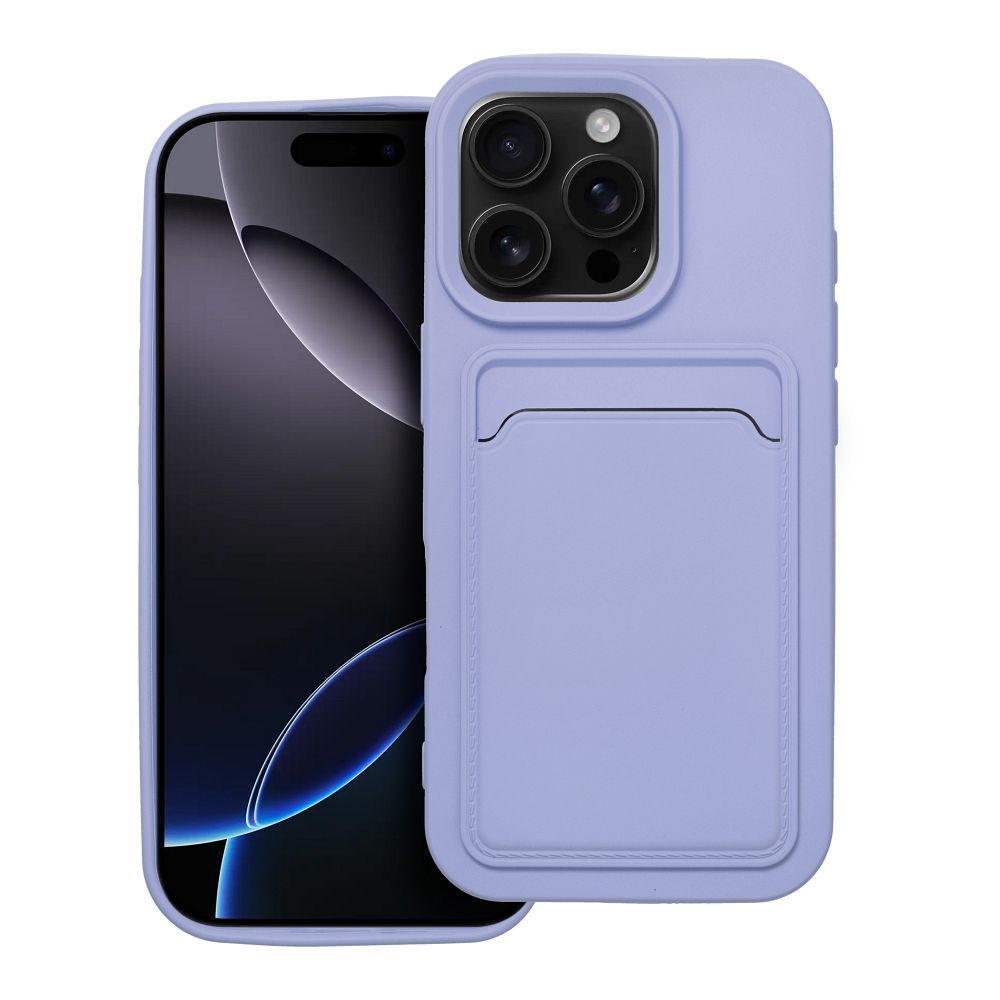 Puzdro CARD case pre IPHONE 16 Pro fialové