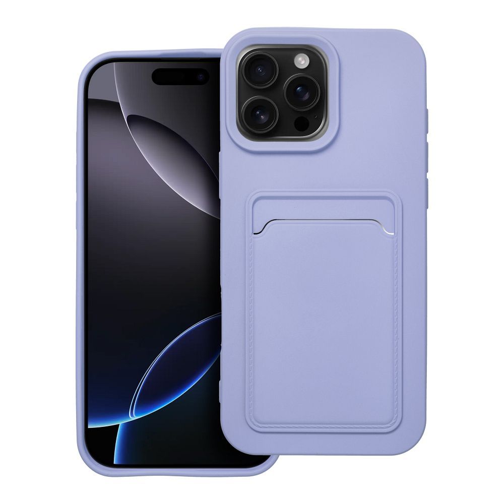 Puzdro CARD case pre IPHONE 16 Pro Max fialové