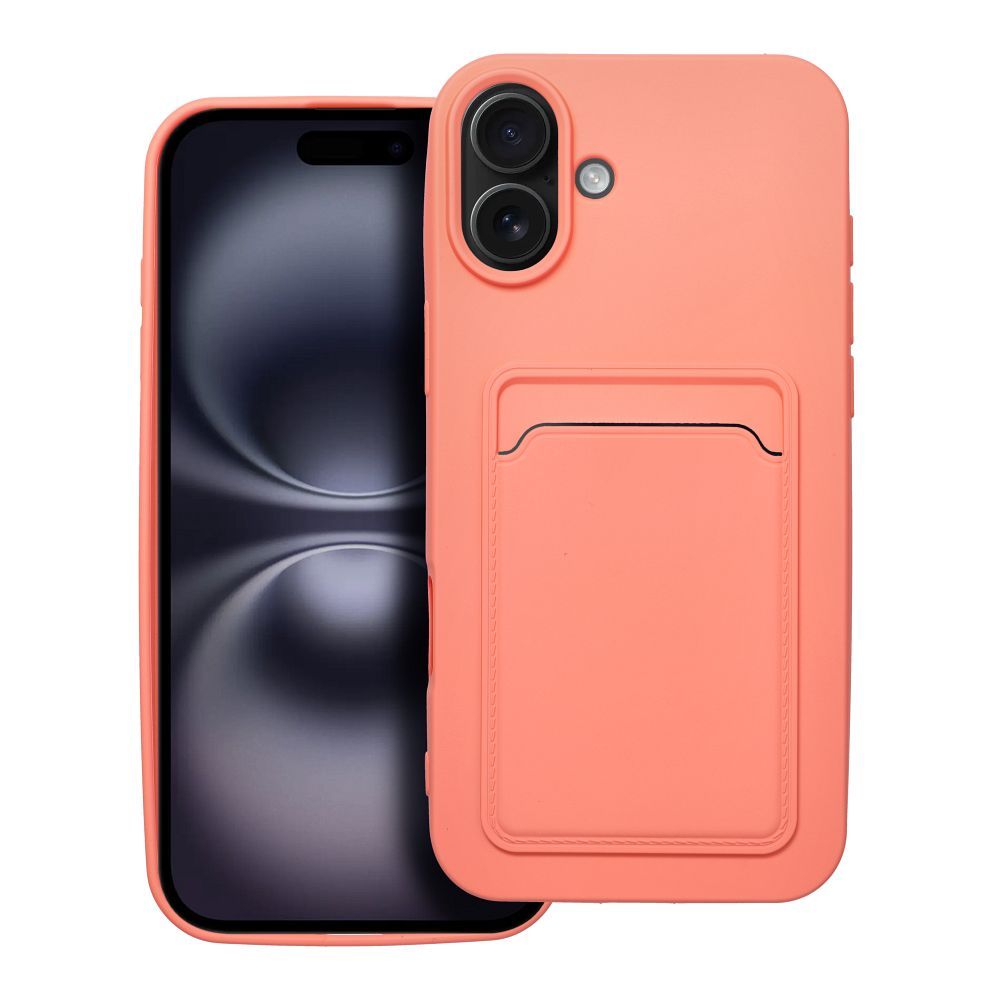 Puzdro CARD case pre IPHONE 16 Plus ružové