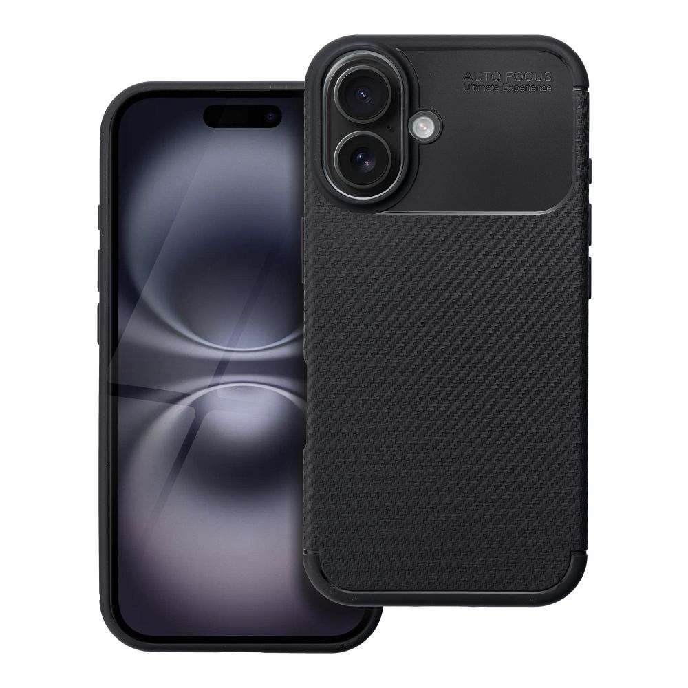 Kryt Case CARBON PREMIUM for IPHONE 16 čierny