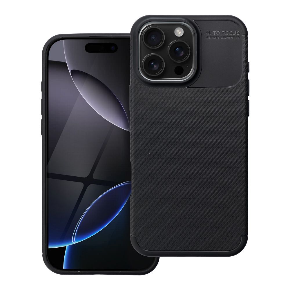 Kryt Case CARBON PREMIUM for IPHONE 16 Pro Max čierny