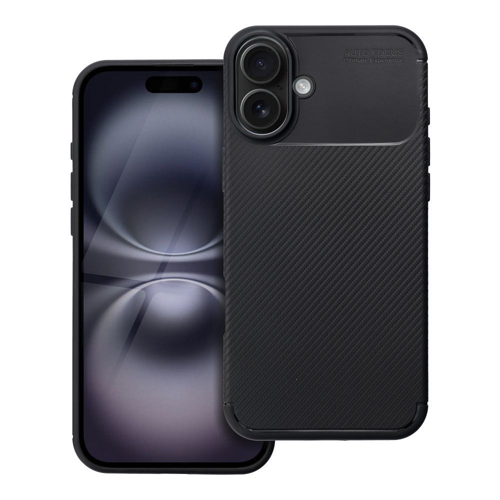 Kryt Case CARBON PREMIUM for IPHONE 16 Plus čierny
