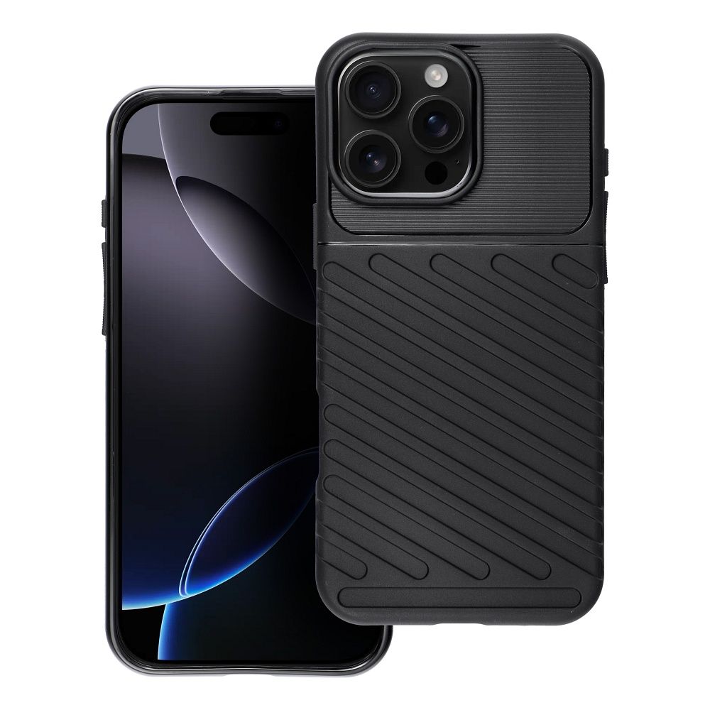 Puzdro Case for iPhone 16 PRO MAX Thunder čierne