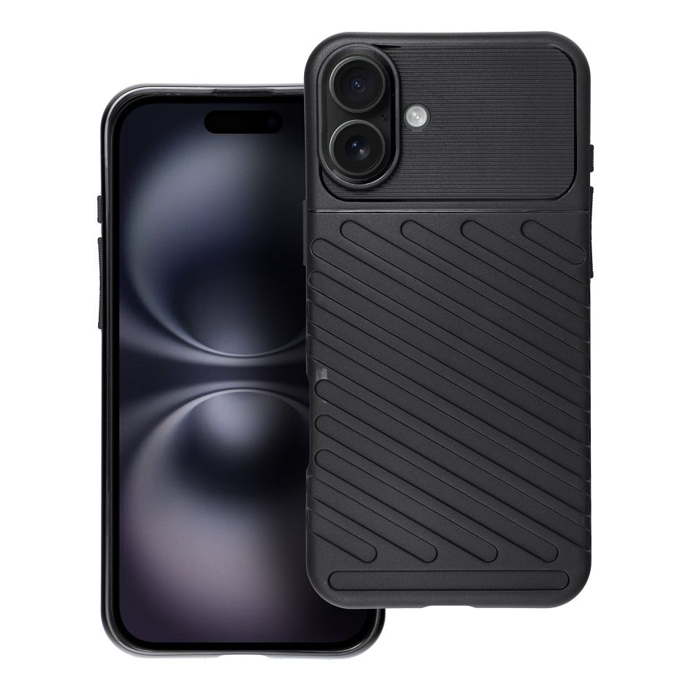 Puzdro Case for iPhone 16 PLUS Thunder čierne