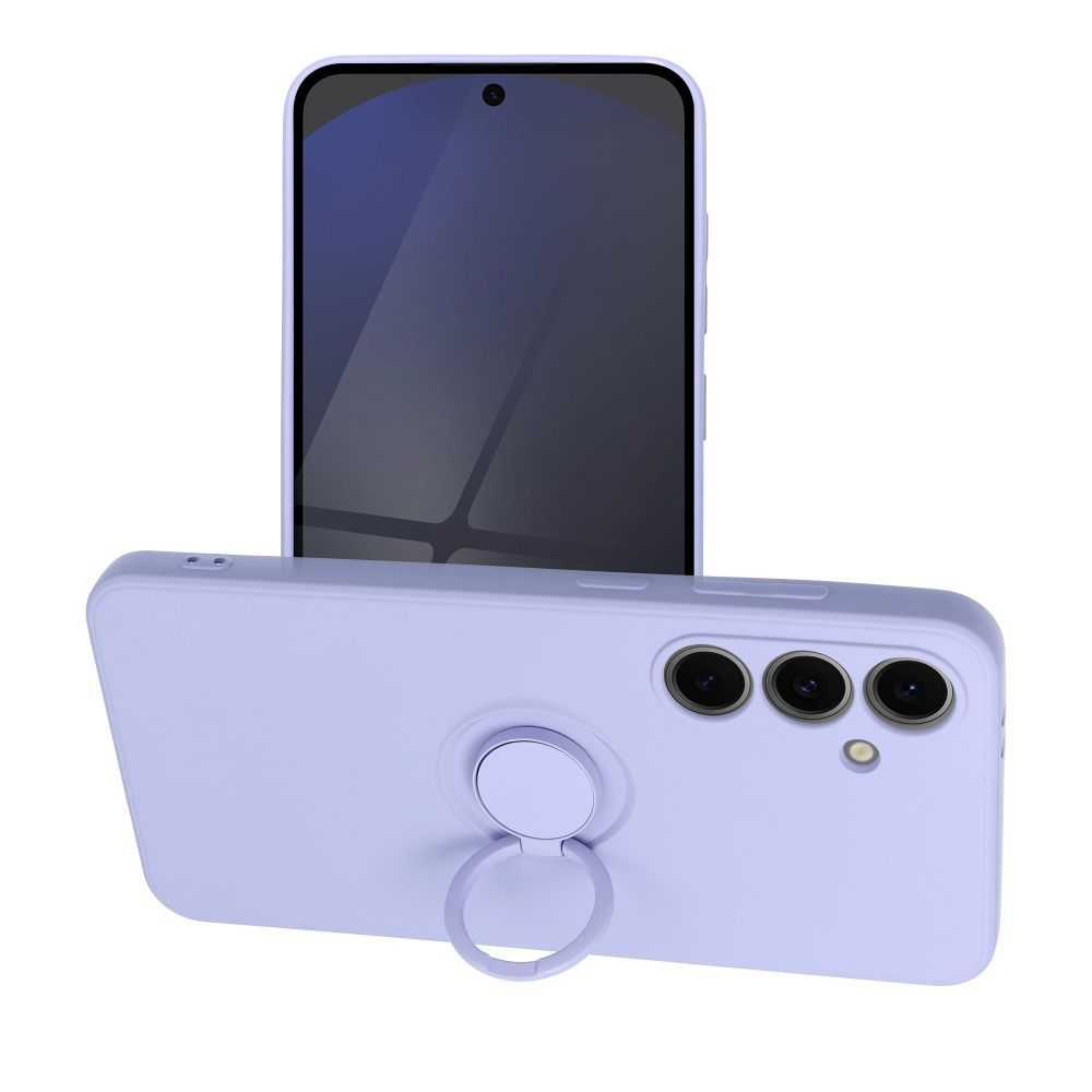 Puzdro SILICONE RING pre SAMSUNG S24 FE fialové
