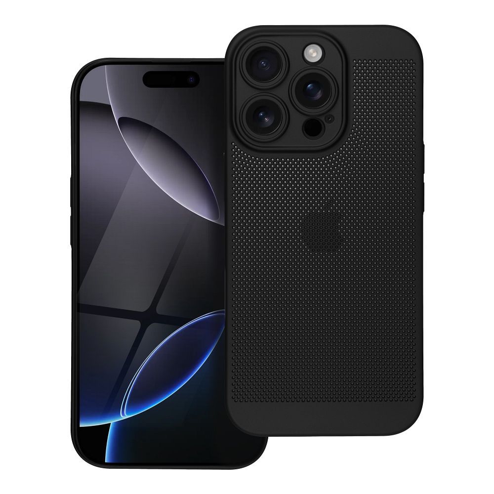Štýlový kryt Case pre iPhone 16 PRO Breezy čierny