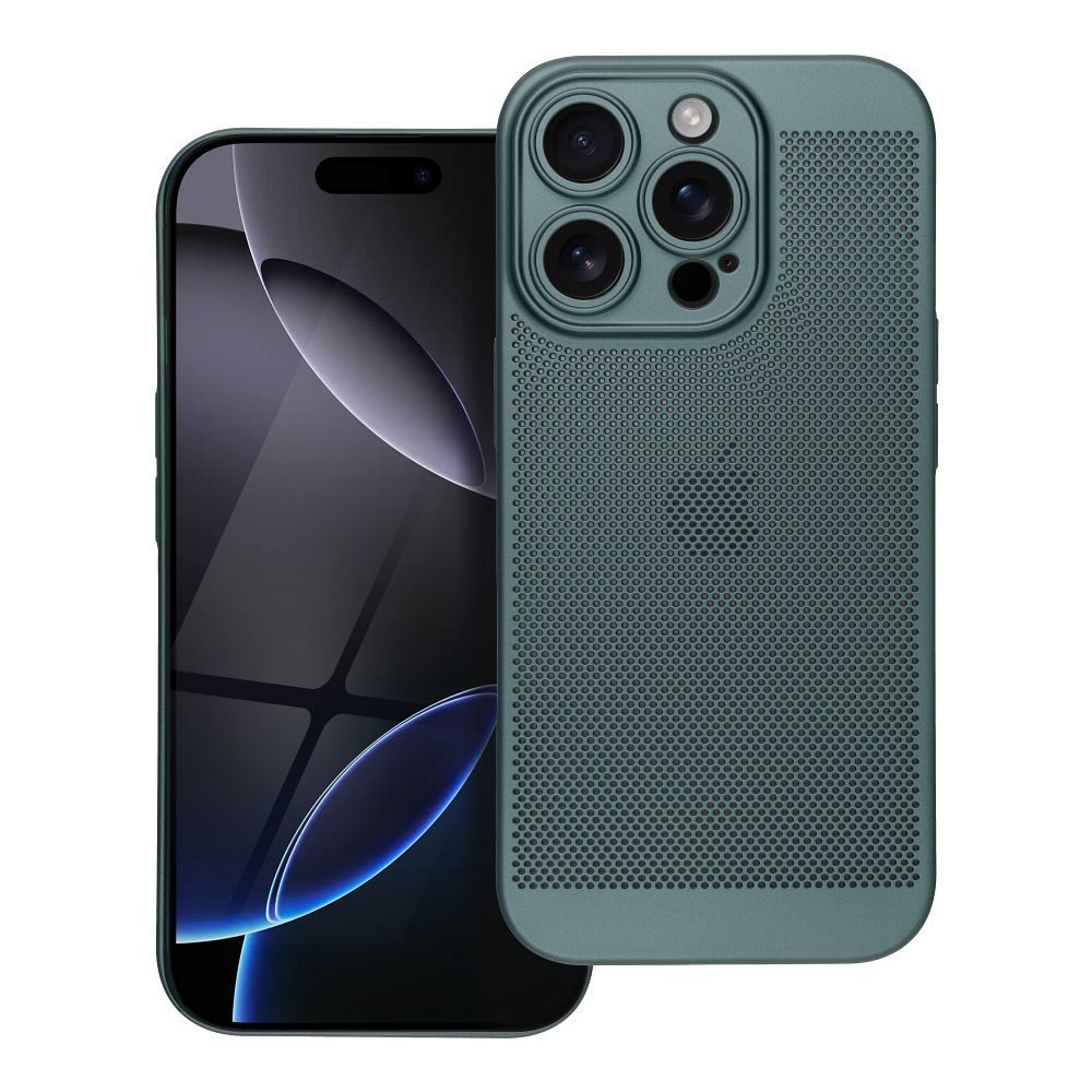 Štýlový kryt BREEZY case pre IPHONE 16 Pro zelený