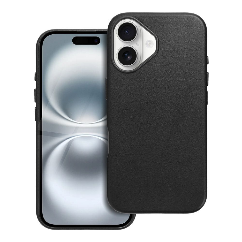 Kožený obal MAG COVER case pre IPHONE 16 čierny