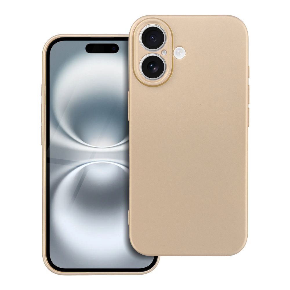 Elegantné puzdro METALLIC Case pre IPHONE 16 zlaté