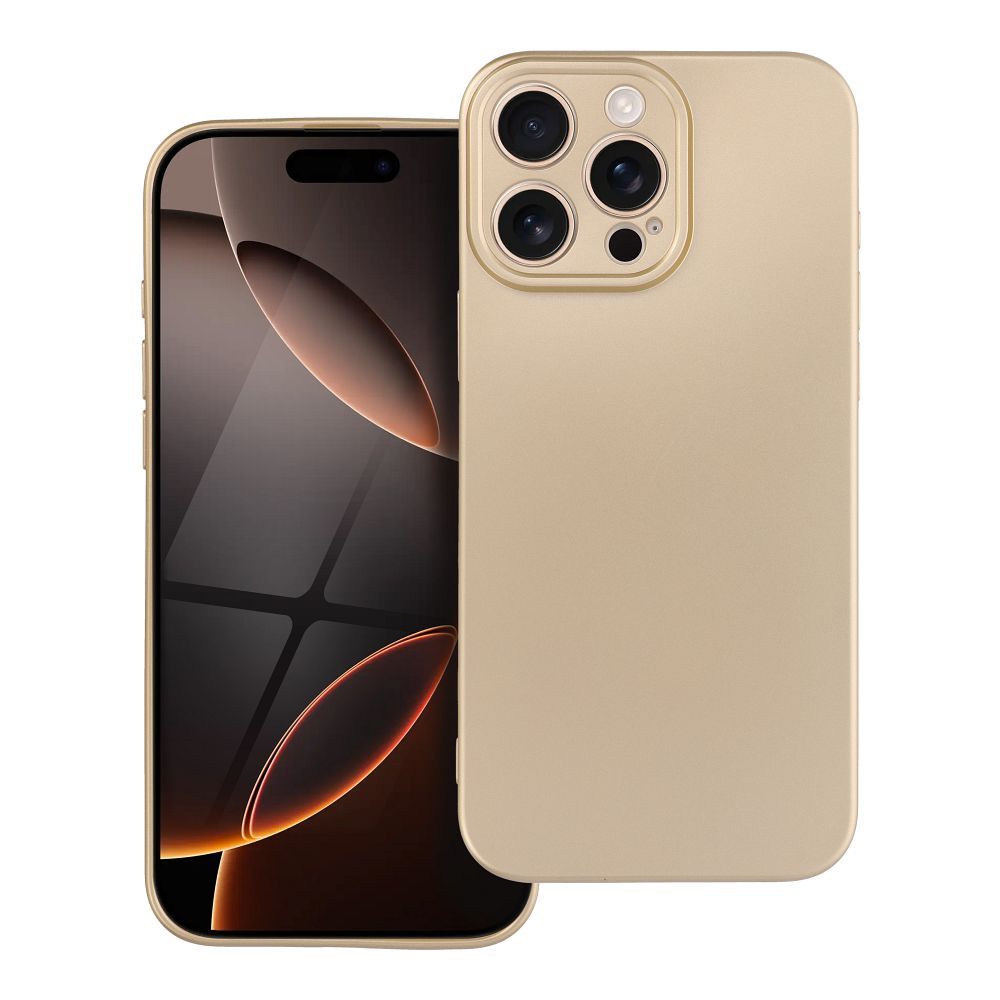 Elegantné puzdro METALLIC Case pre IPHONE 16 Pro Max zlaté
