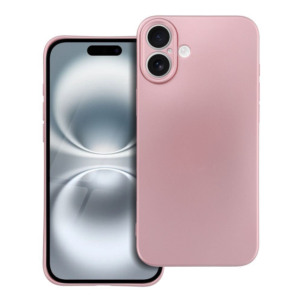 Elegantné puzdro METALLIC Case pre IPHONE 16 Plus ružové