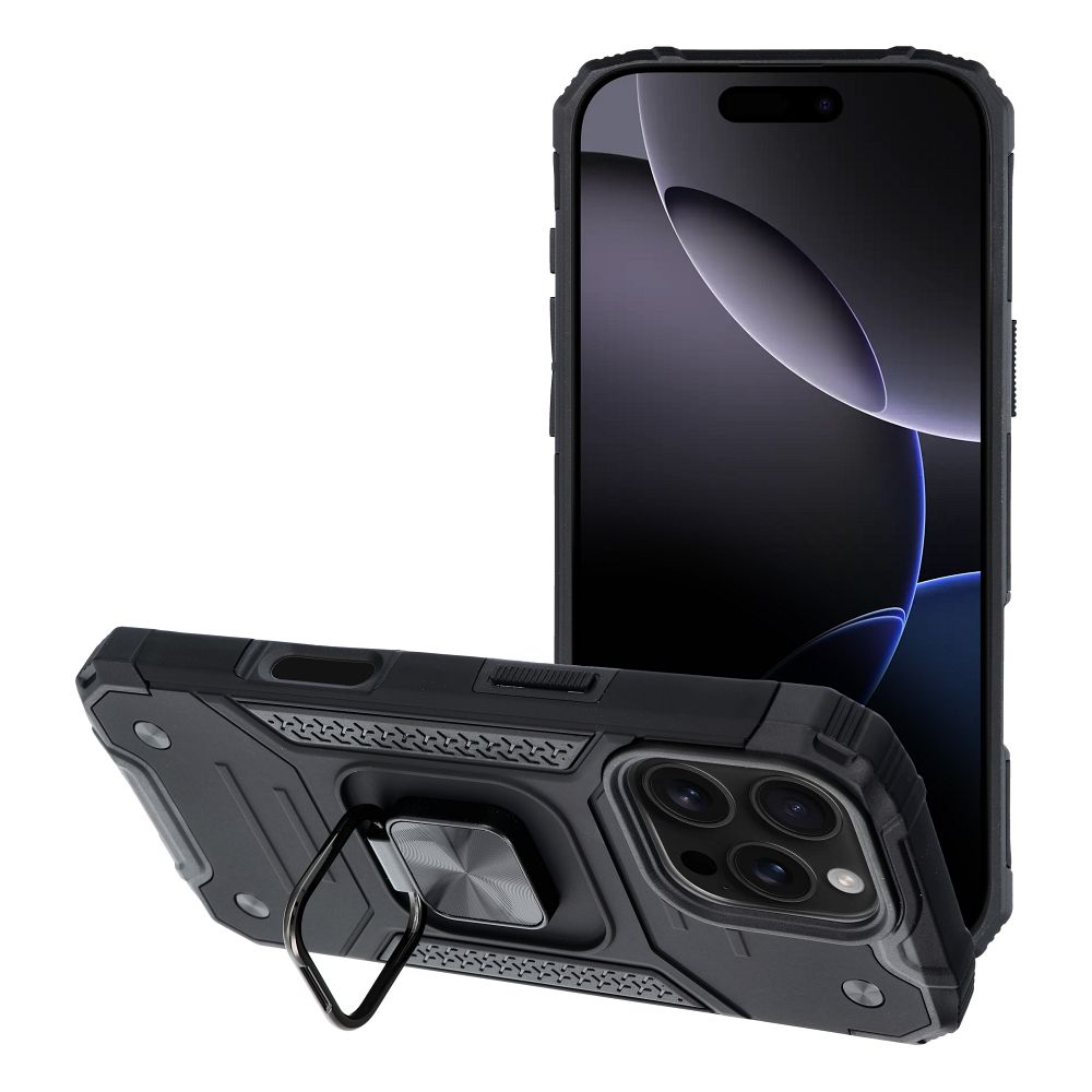Odolný kryt NITRO case pre IPHONE 16 Pro Max čierny