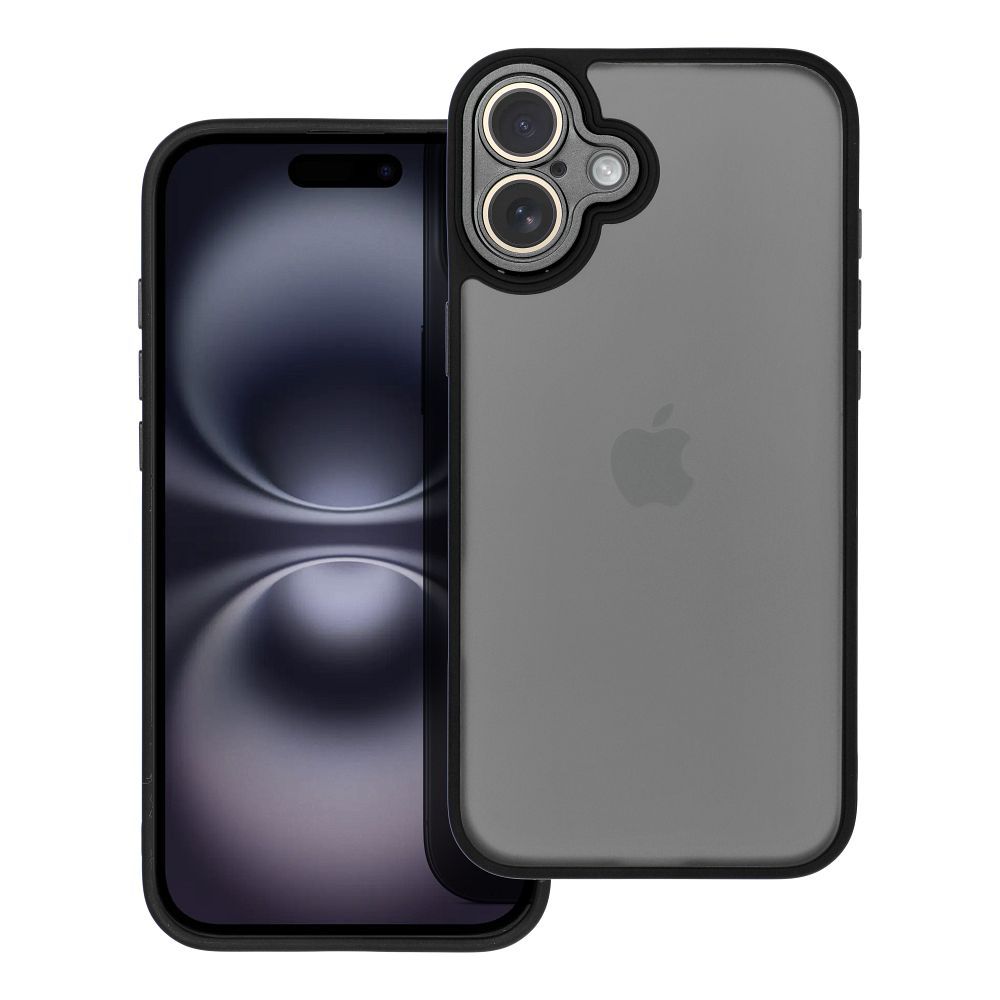 Farebný kryt VARIETE Case pre IPHONE 16 Plus čierny