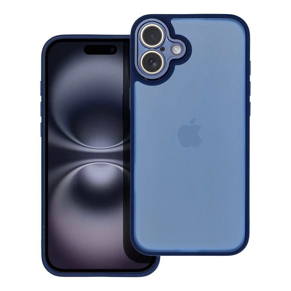 Farebný kryt VARIETE Case pre IPHONE 16 Plus modrý