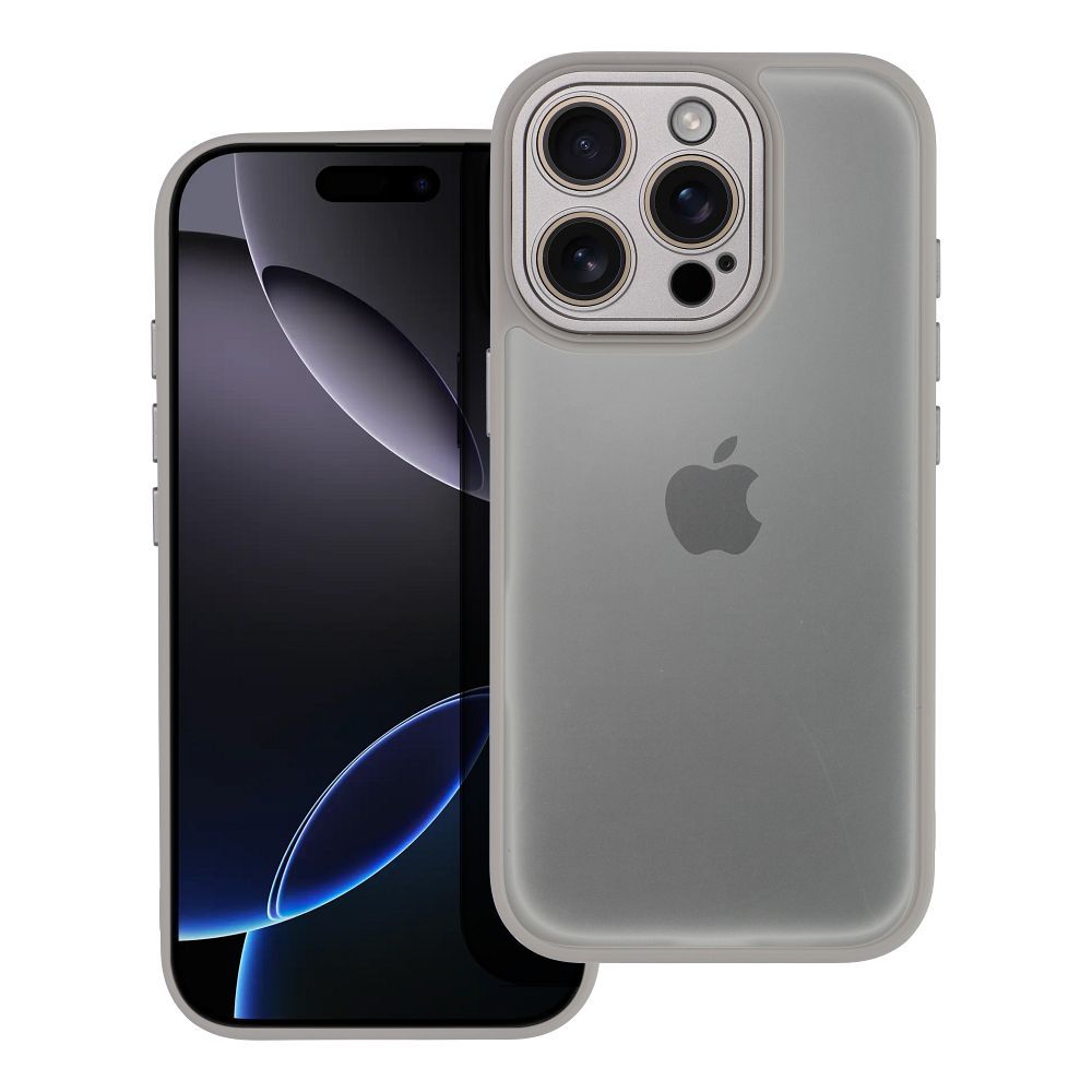 Farebný kryt VARIETE Case pre IPHONE 16 Pro sivý