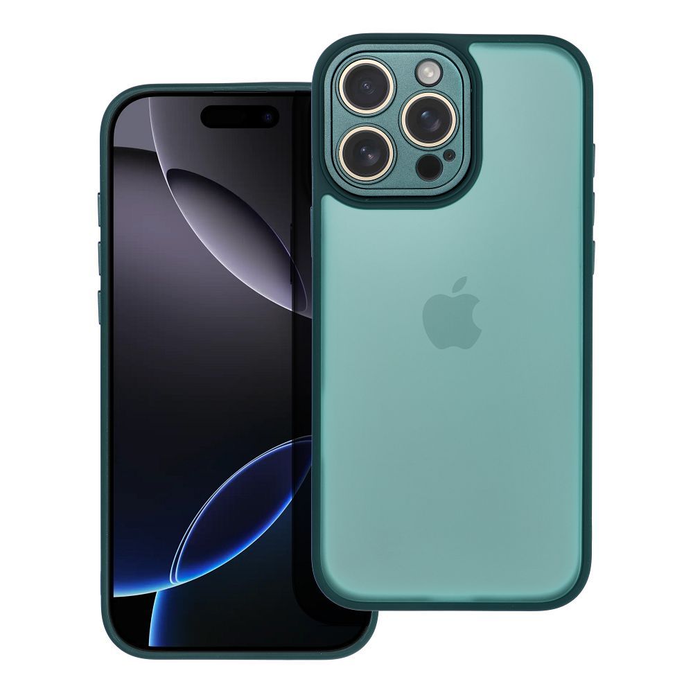 Farebný kryt VARIETE Case pre IPHONE 16 Pro Max zelený