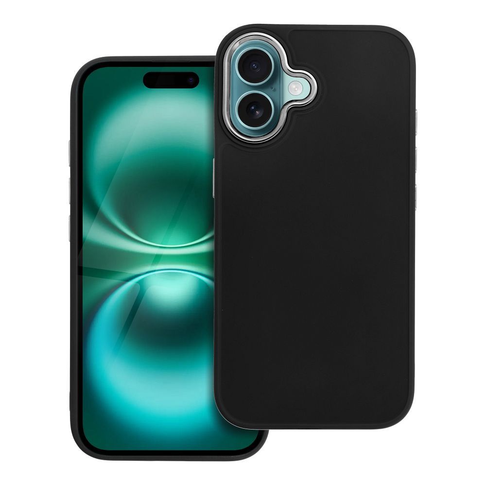 Štýlový kryt FRAME Case pre IPHONE 16 čierny