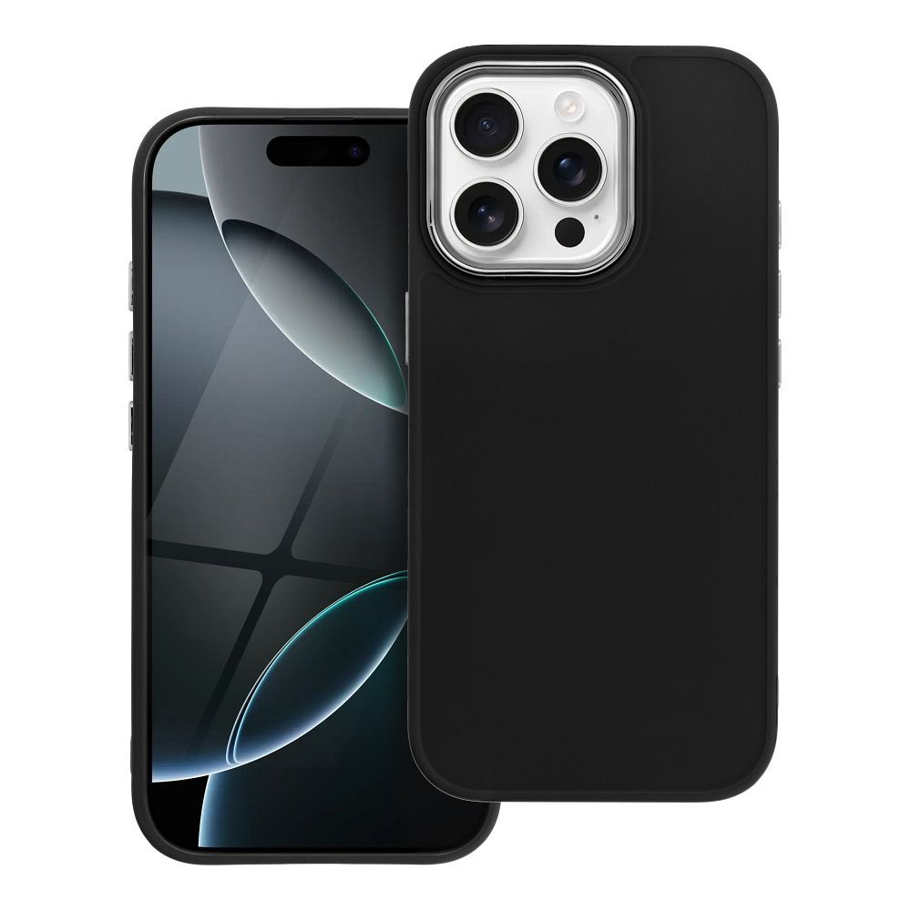 Štýlový kryt FRAME Case pre IPHONE 16 Pro čierny
