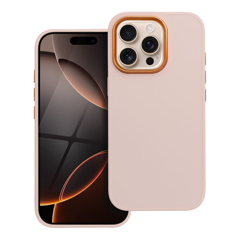 Štýlový kryt FRAME Case pre IPHONE 16 Pro ružový