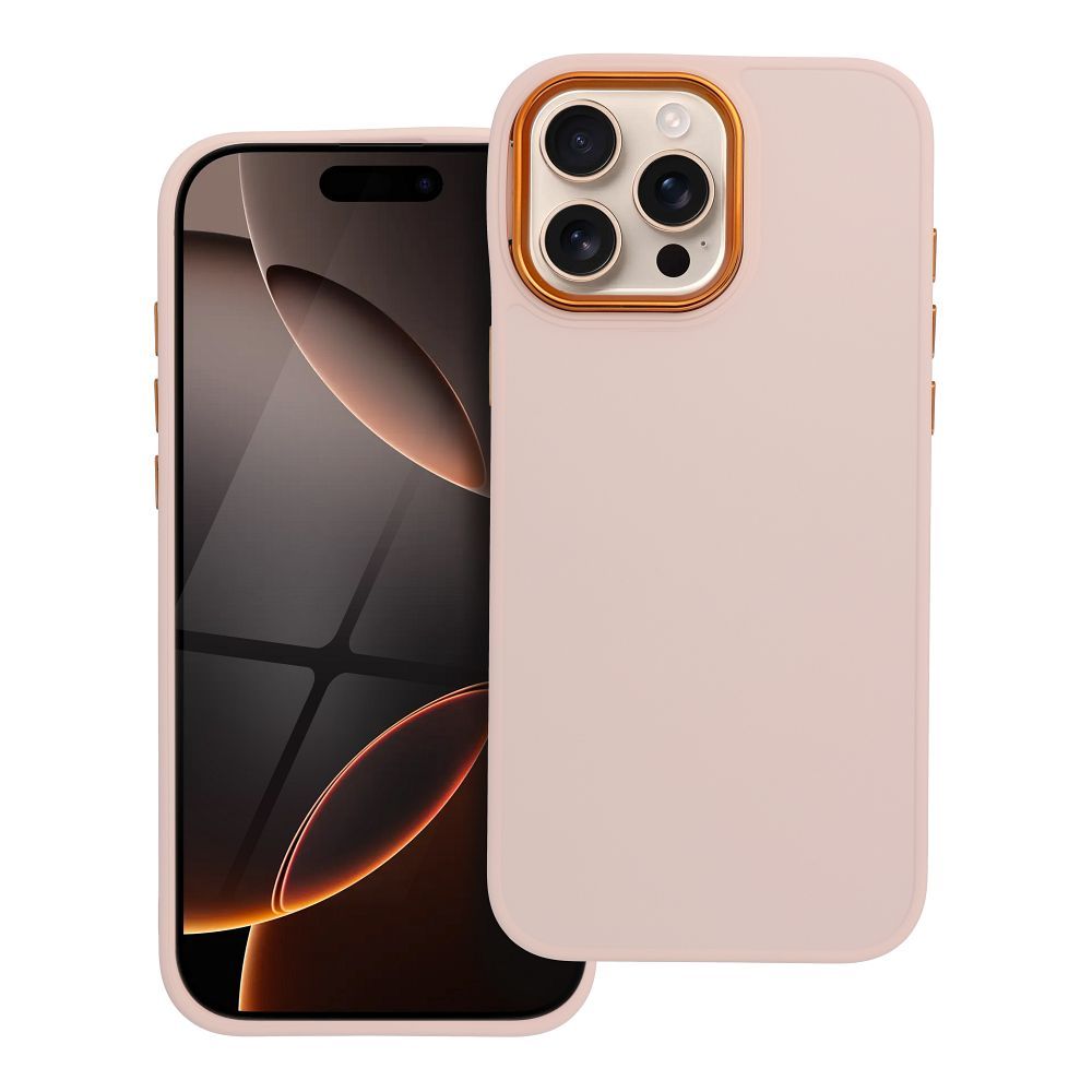 Štýlový kryt FRAME Case pre IPHONE 16 Pro Max ružový