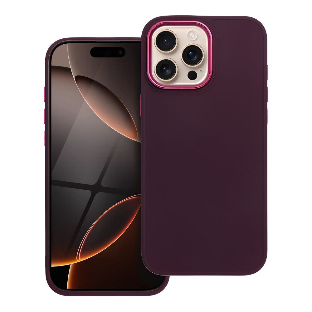 Štýlový kryt FRAME Case pre IPHONE 16 Pro Max fialový