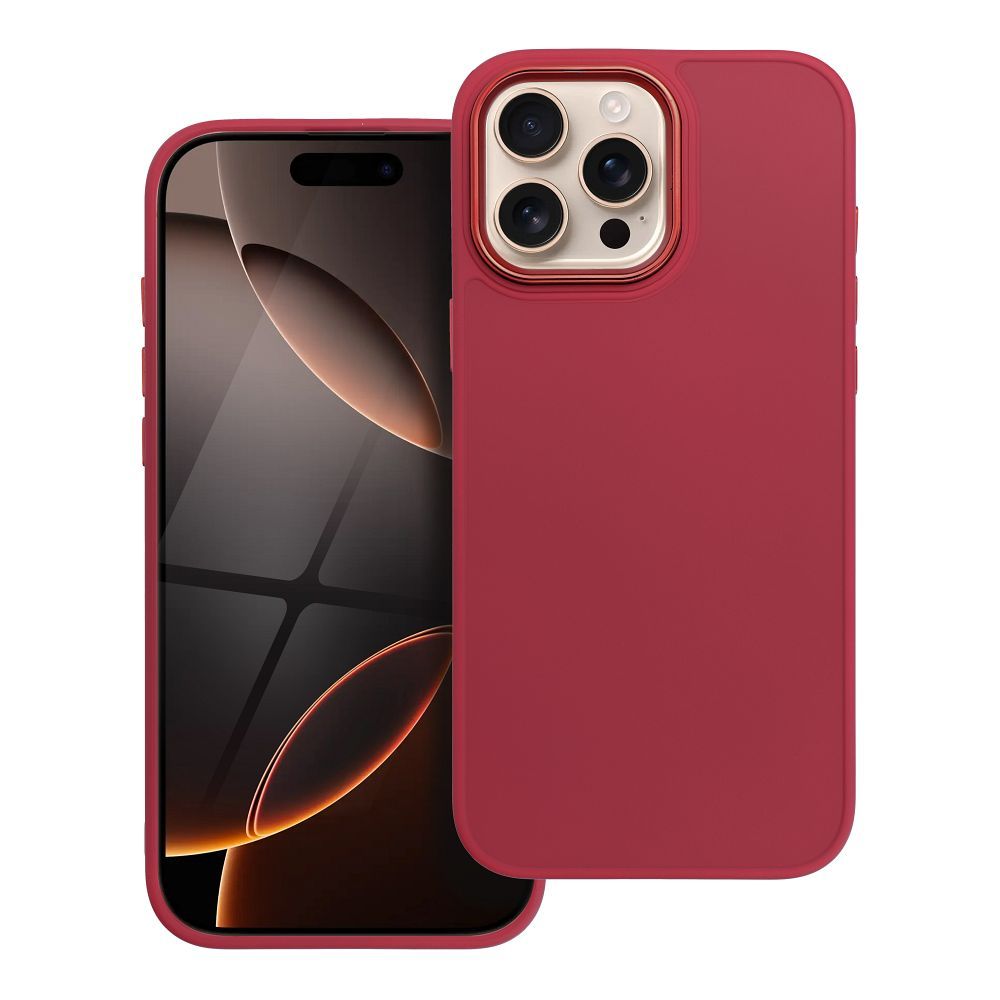 Štýlový kryt FRAME Case pre IPHONE 16 Pro Max červený