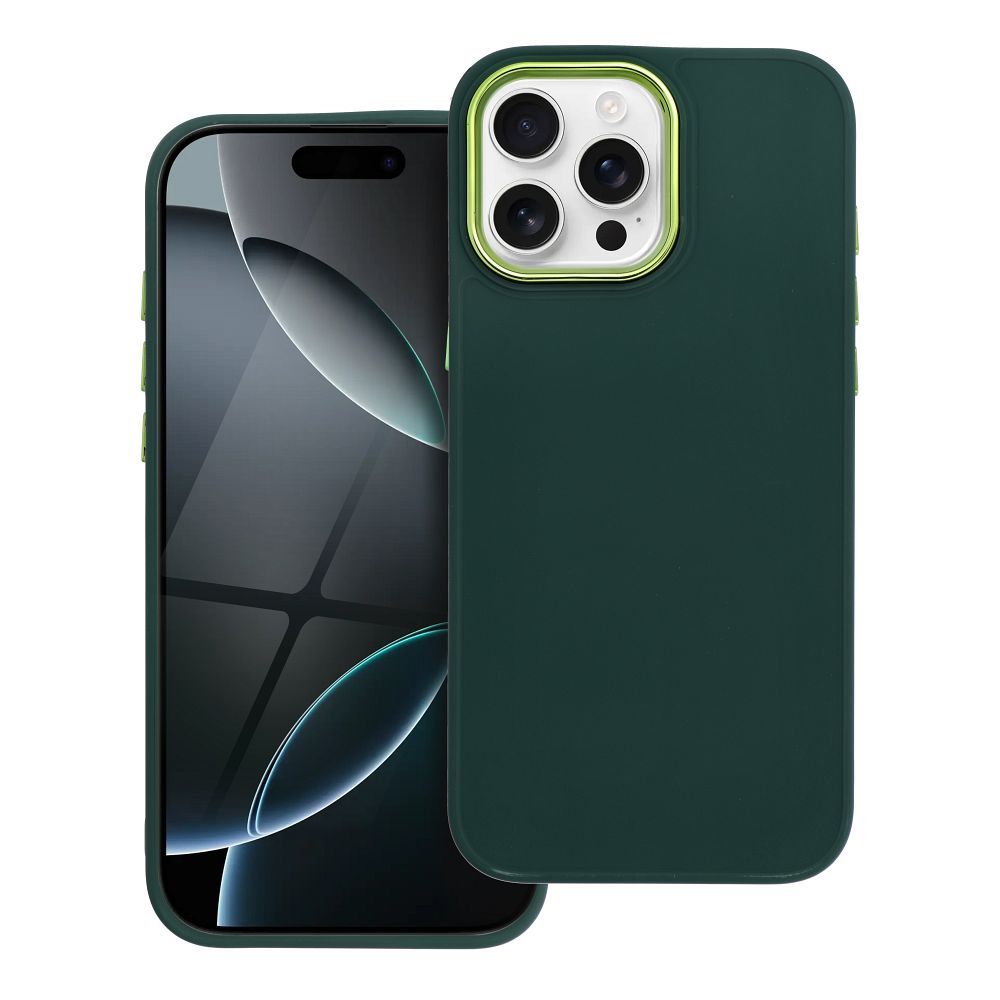 Štýlový kryt FRAME Case pre IPHONE 16 Pro Max zelený