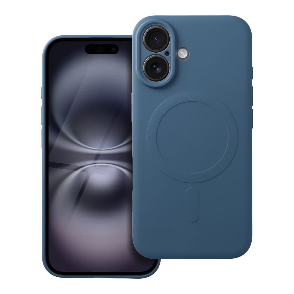 Obal SILICONE MagSafe pre IPHONE 16 modrý