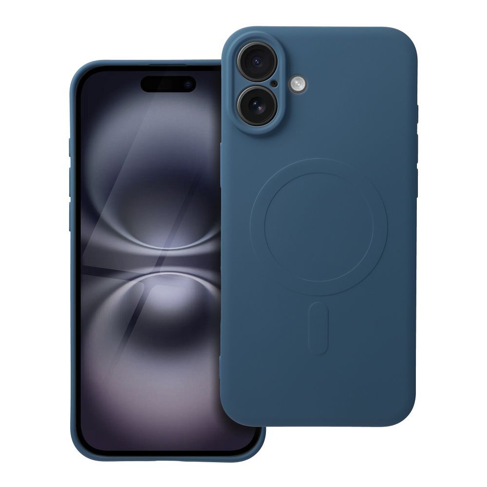 Obal SILICONE MagSafe pre IPHONE 16 Plus modrý