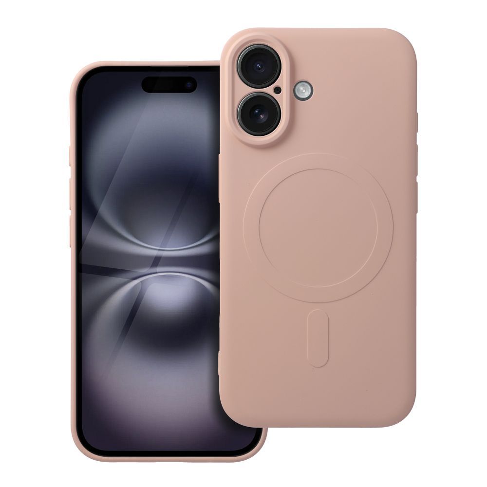 Obal SILICONE MagSafe pre IPHONE 16 ružový