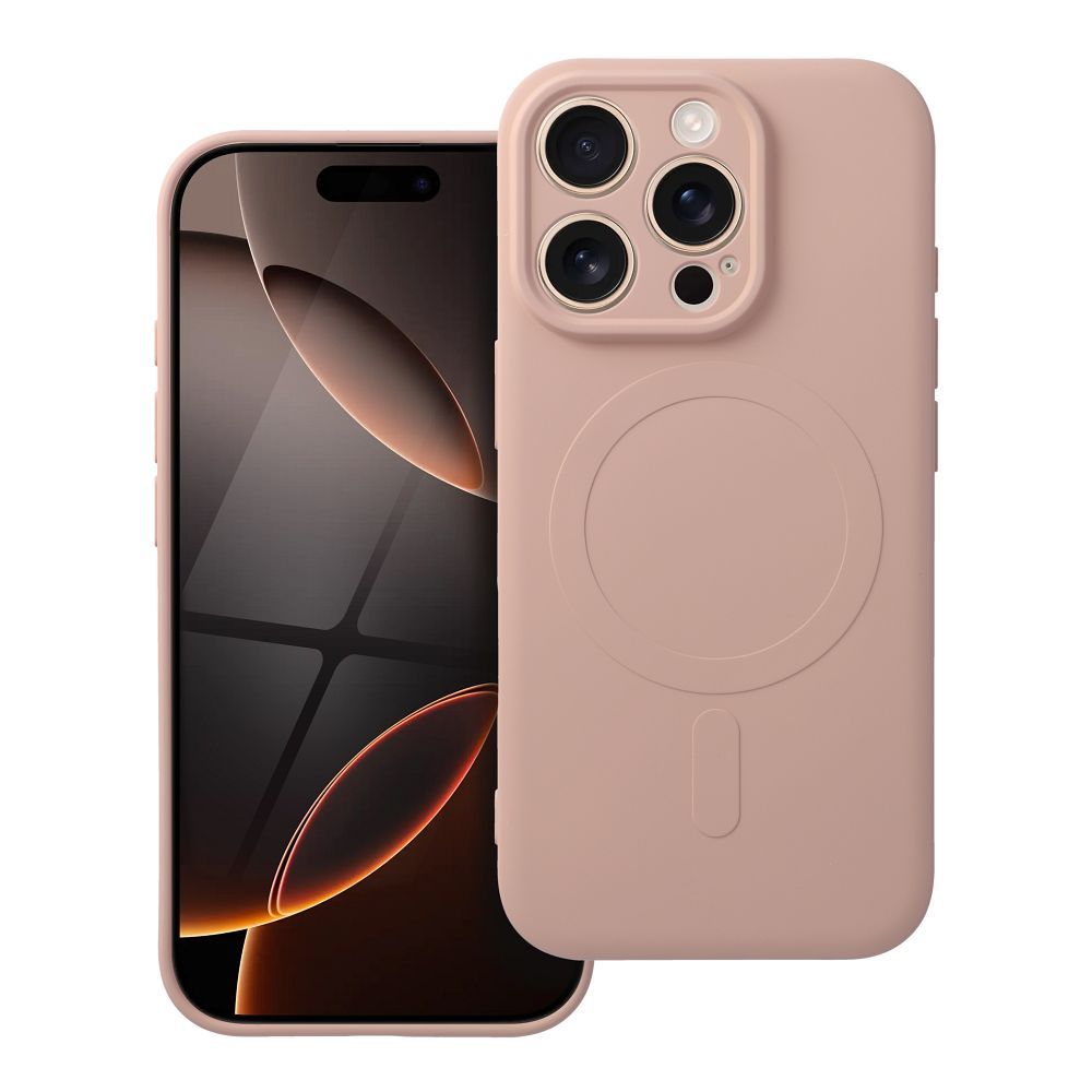 Obal SILICONE MagSafe pre IPHONE 16 Pro ružový