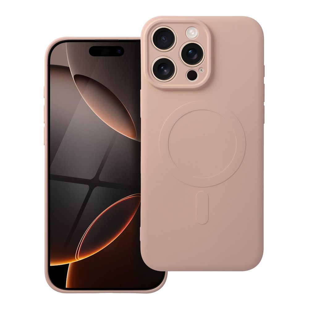 Obal SILICONE MagSafe pre IPHONE 16 Pro Max ružový