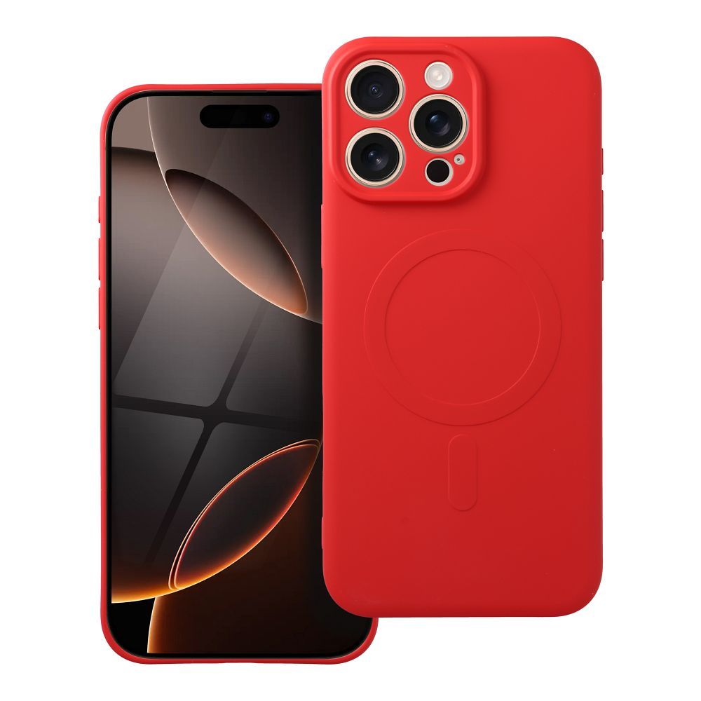 Obal SILICONE MagSafe pre IPHONE 16 Pro Max červený